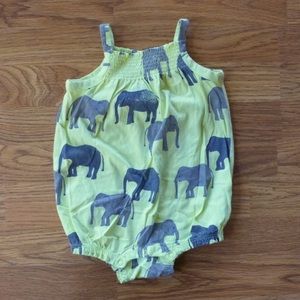 Tea Collection Elephant Print Bubble Romper